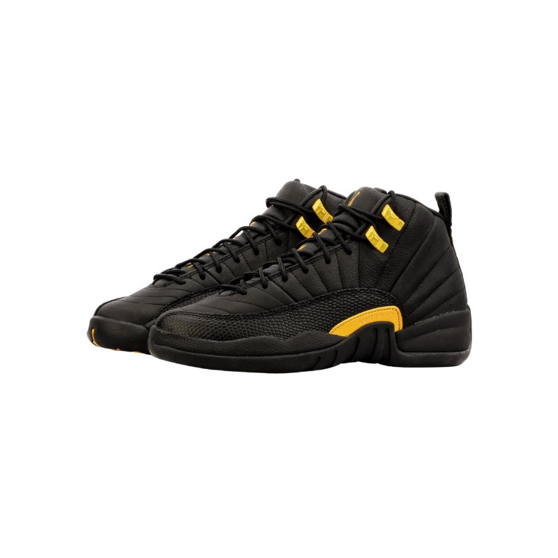 Black jordan retro 12 grade deals school