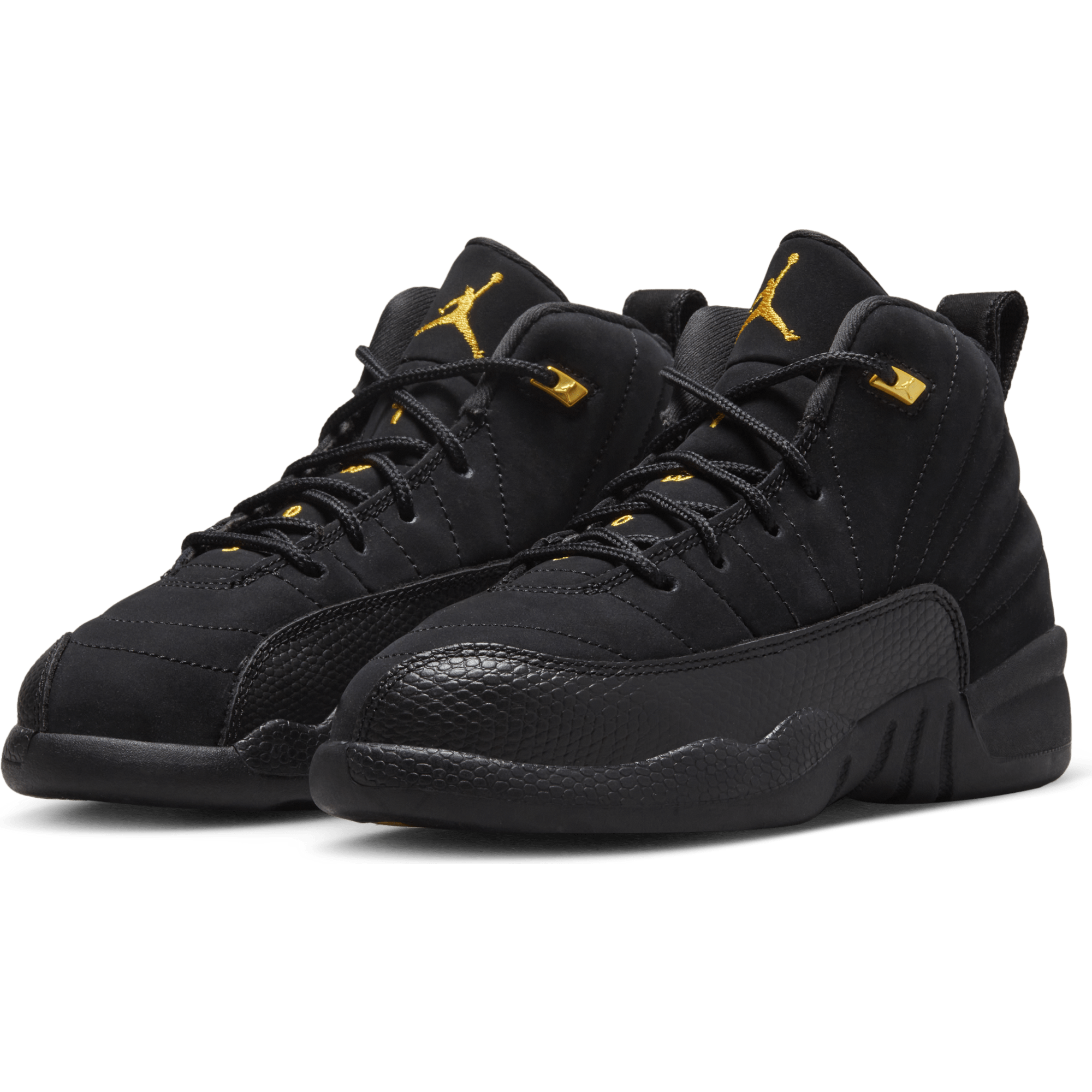 Jordan 12 best sale black preschool