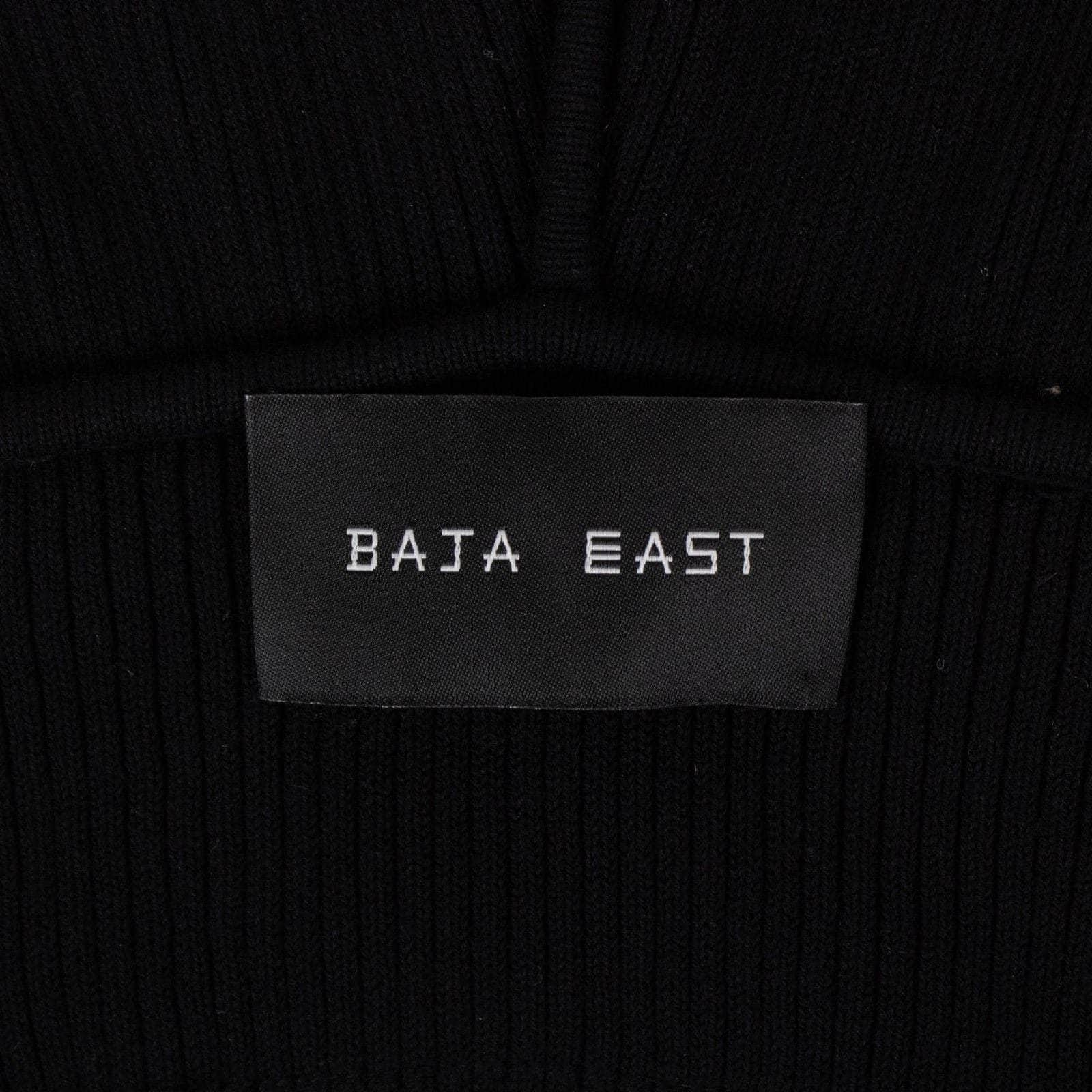 Baja East Sweaters 2 Embassy Ribbed Sleeveless Hoodie - Black 58LE-1609/NE 58LE-1609/NE
