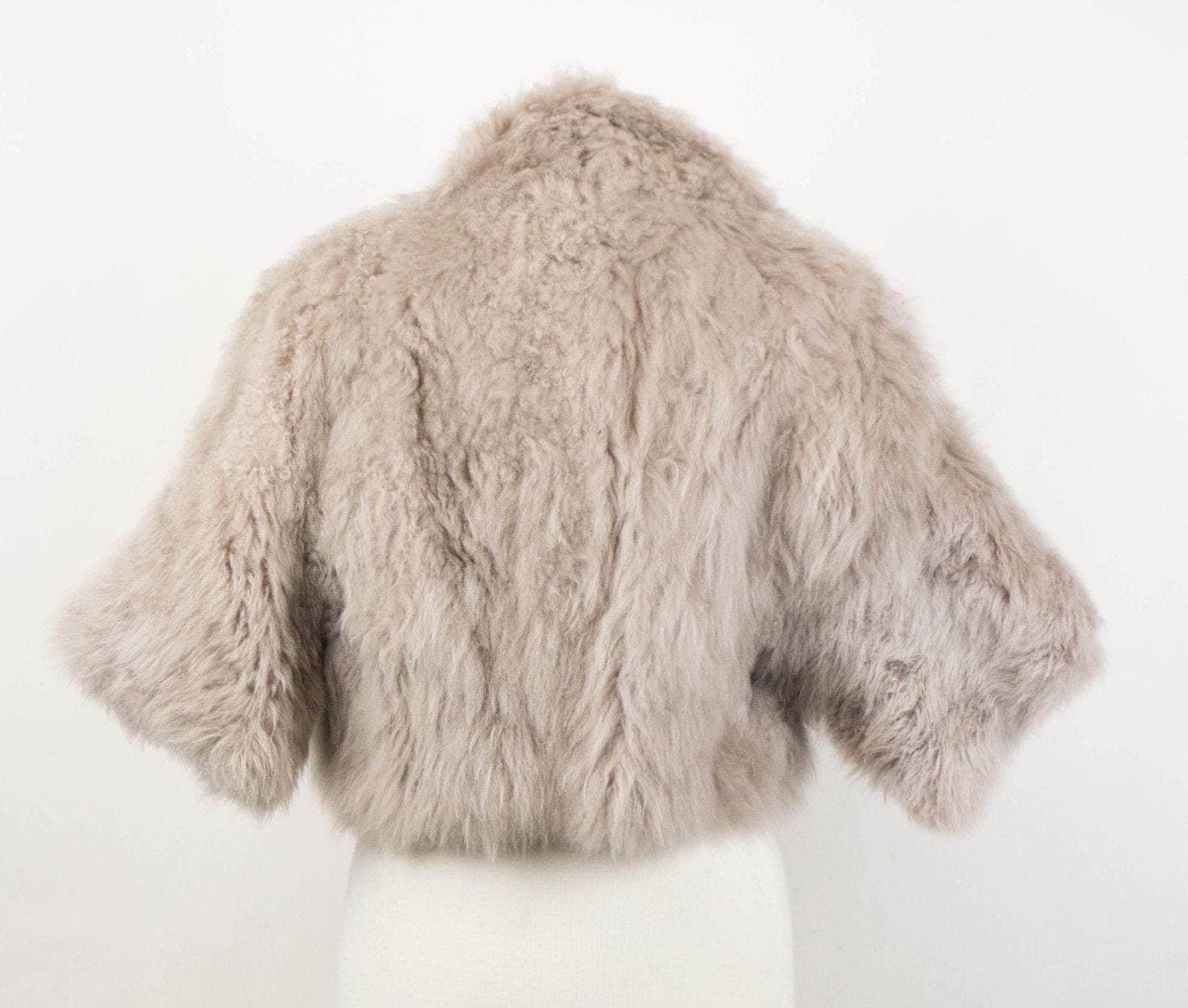 Brunello Cucinelli Outerwear Aug-44 Cashmere Fur Shearling Leather Jacket - Gray JF1-R4-7/8 JF1-R4-7/8