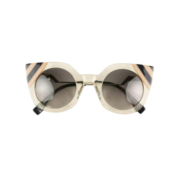 Women's Fendi Plastic Cat Eye Sunglasses - Blue / Red / Clear - GBNY