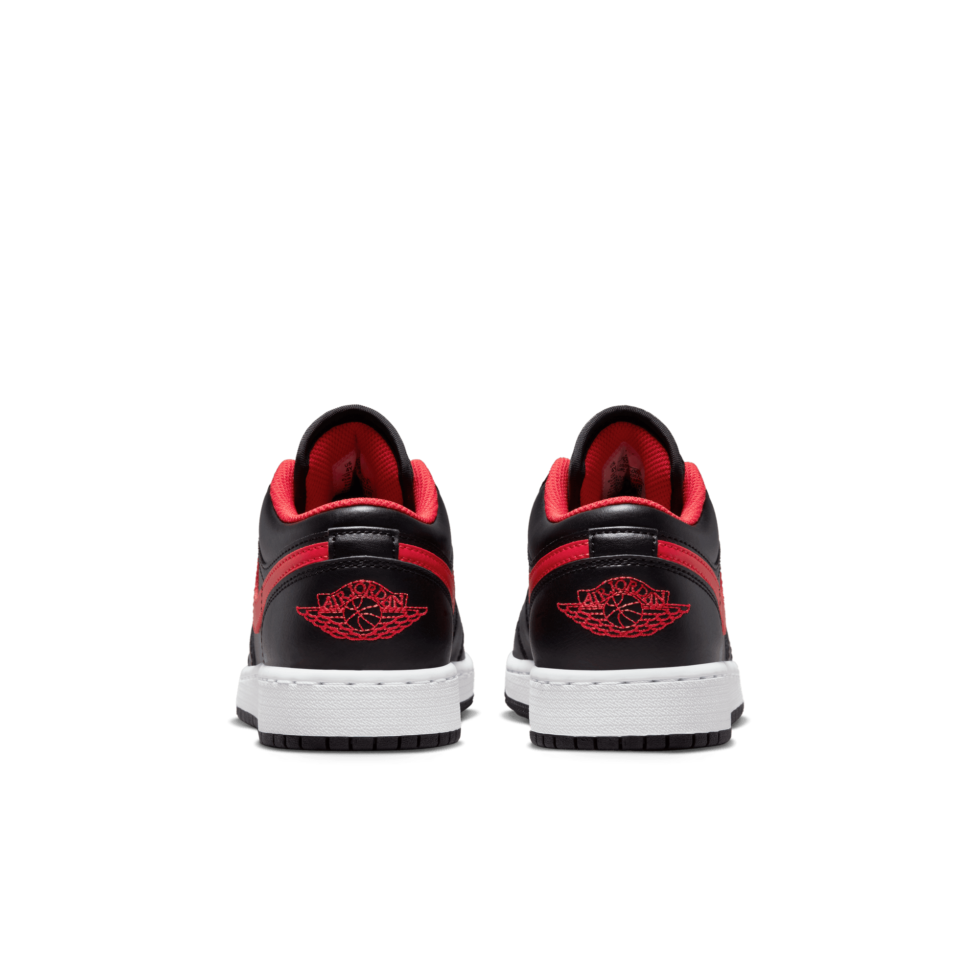 Jordan 1 red 2025 and black grade school