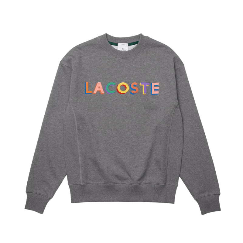 LACOSTE Lacoste Unisex LIVE Loose Fit Embroidered Fleece Sweatshirt