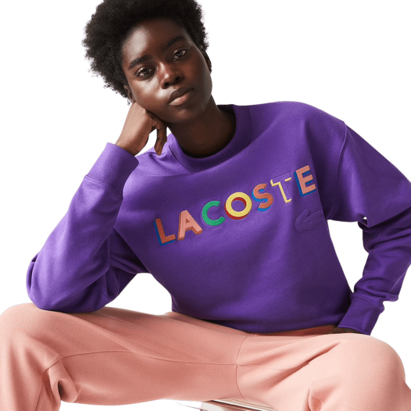 Lacoste Lacoste Unisex LIVE Loose Fit Embroidered Fleece Sweatshirt