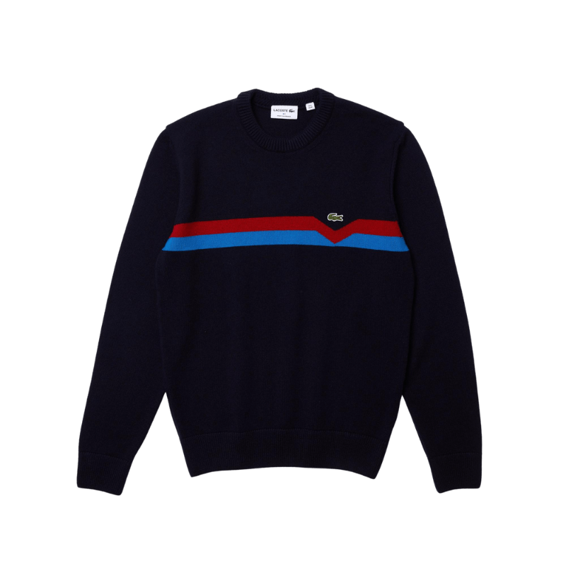 Lacoste Men’s Made in France Ethical Striped Wool Sweater - GBNY