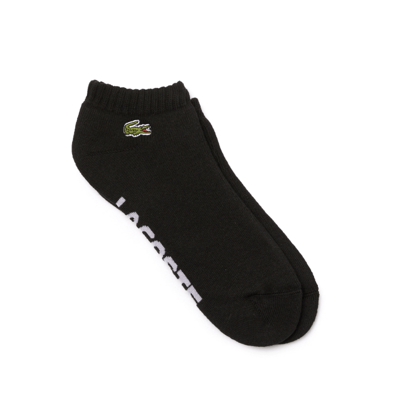 Lacoste Socks OS Lacoste Sports Branded Stretch Cotton Low-Cut Socks - Men's RA4184-BLK