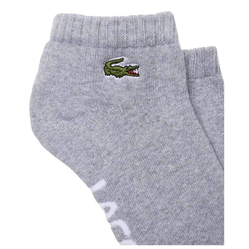 Lacoste Socks OS Lacoste Sports Branded Stretch Cotton Low-Cut Socks - Men's RA4184-GRY