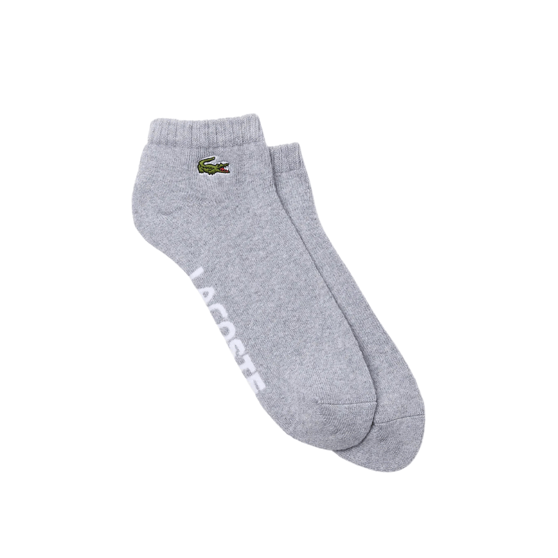Lacoste Socks OS Lacoste Sports Branded Stretch Cotton Low-Cut Socks - Men's RA4184-GRY