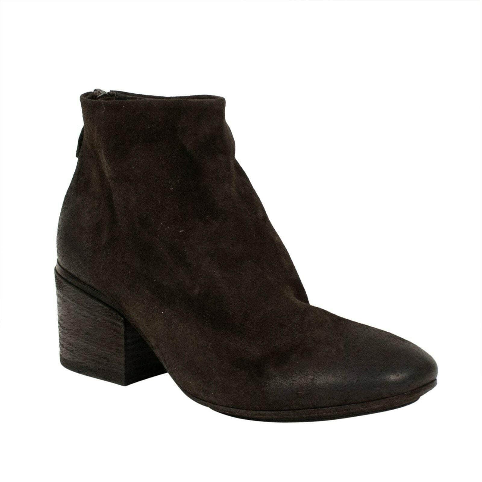Marsell Boots 12 Funghetto Distressed Leather Ankle Boots - Brown 69LE-2105/NE 69LE-2105/NE
