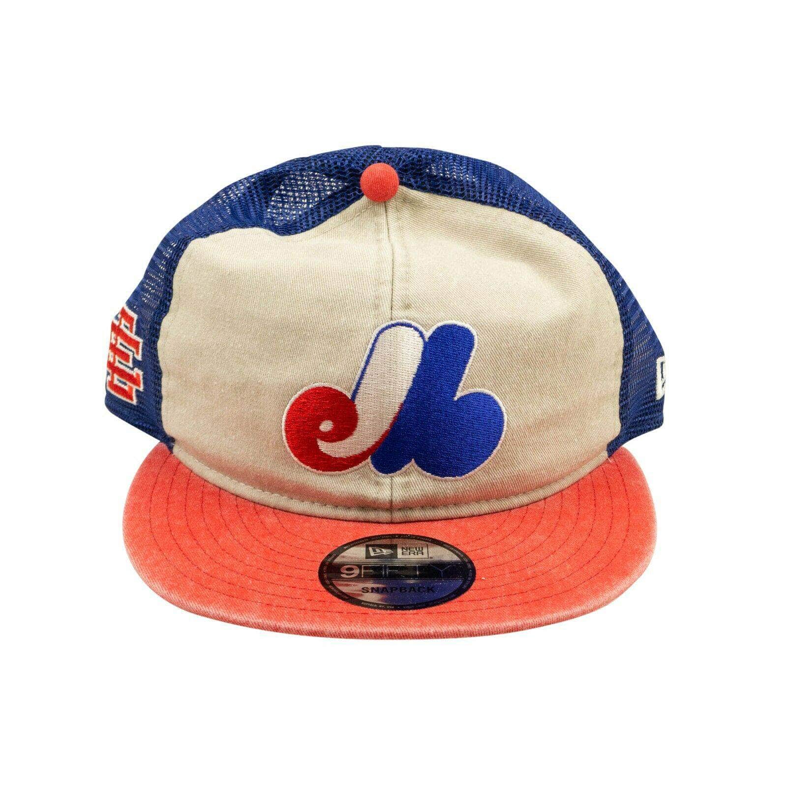 New Era channelenable-all, chicmi, couponcollection, gender-mens, main-accessories, mens-shoes, new-era, size-os, under-250 OS Eric Emanuel Montreal Expos Beige, Blue And Red Trucker Cap 95-NER-3004/OS 95-NER-3004/OS