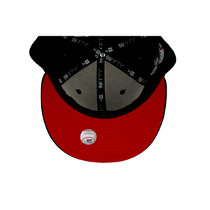 New Era Hats OS New York Yankees 9Fifty Black & Red Under Brim World Series 1998 Snapback Hat NYYREDSNH