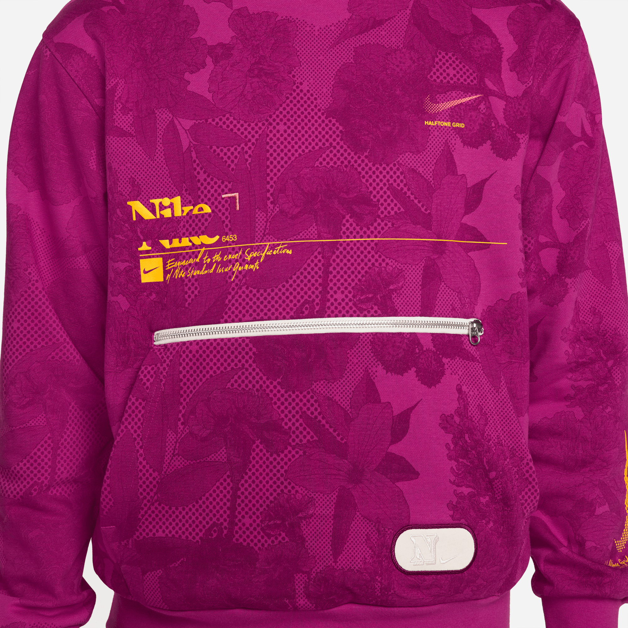 Nike grid online overhead hoodie