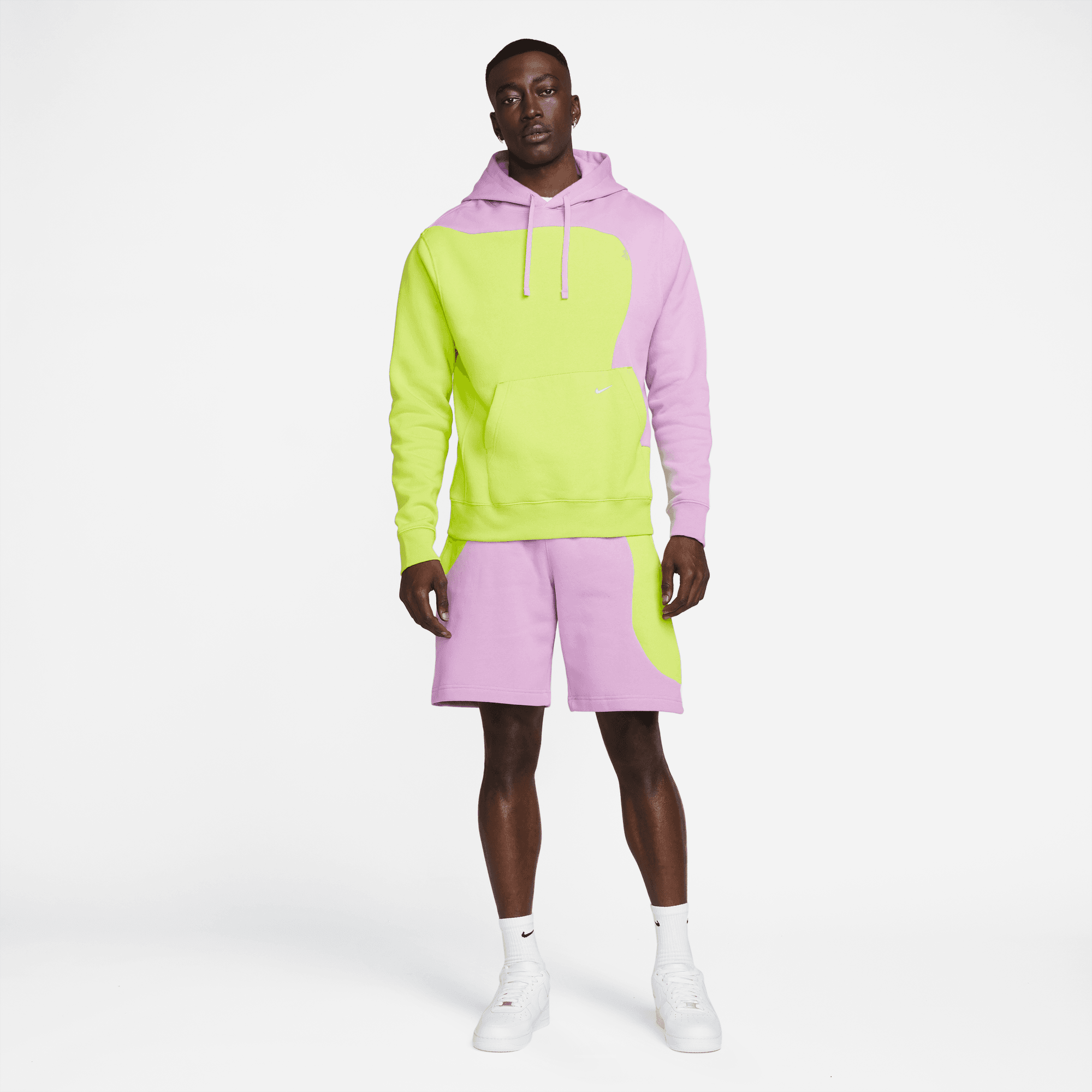Neon yellow top hoodie nike