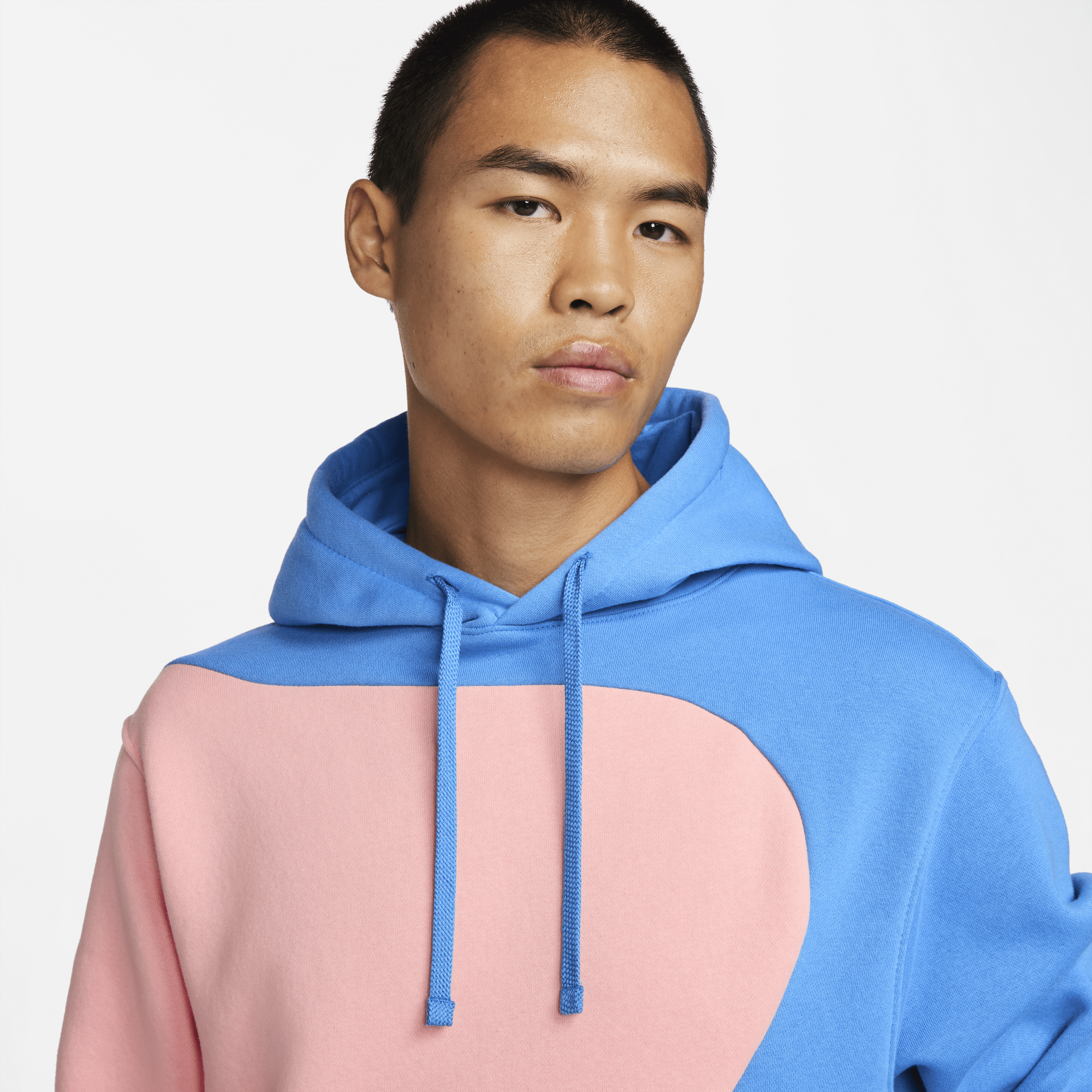 nike color block pastel hoodie