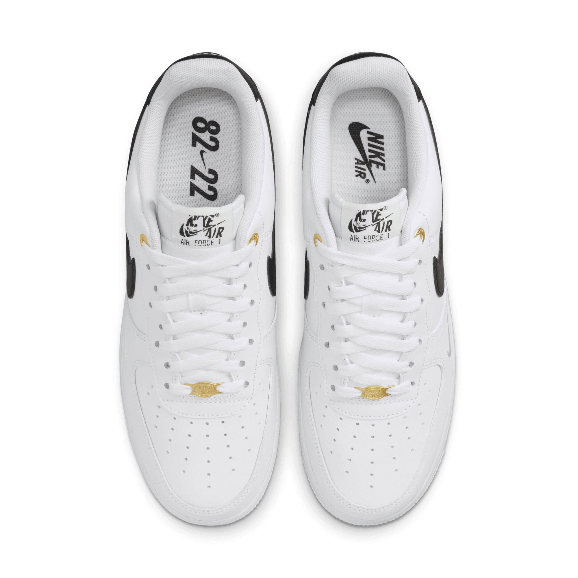 Nike Air Force 1 AF-1 82 ,Shoes Black White Men's Sz 10!