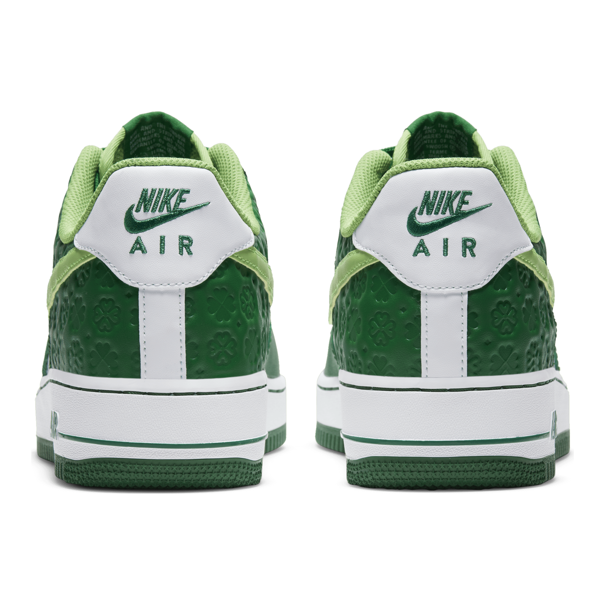 Nike Big Kids Air Force 1 (white / white-pine green)