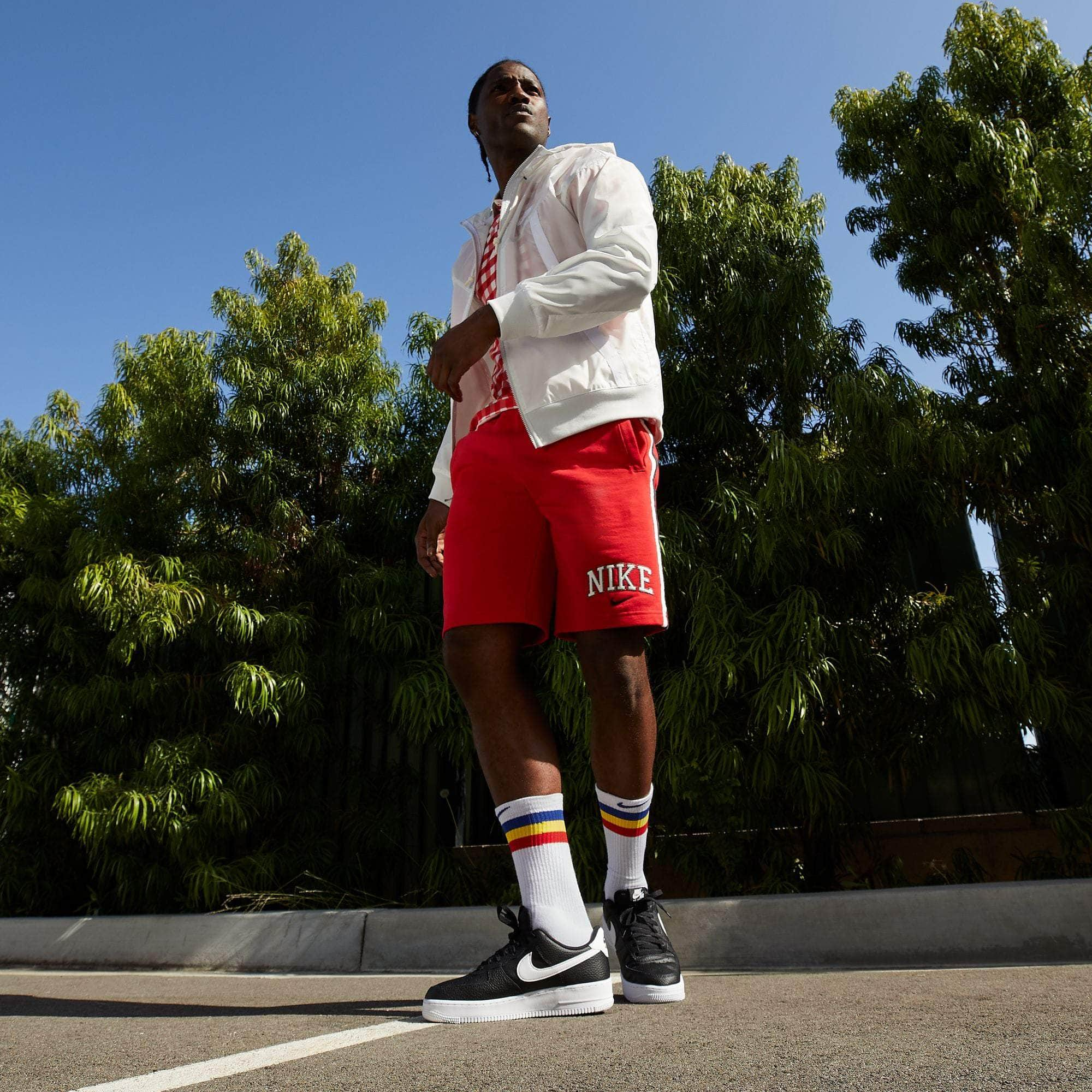 Air force 1 clearance white with shorts