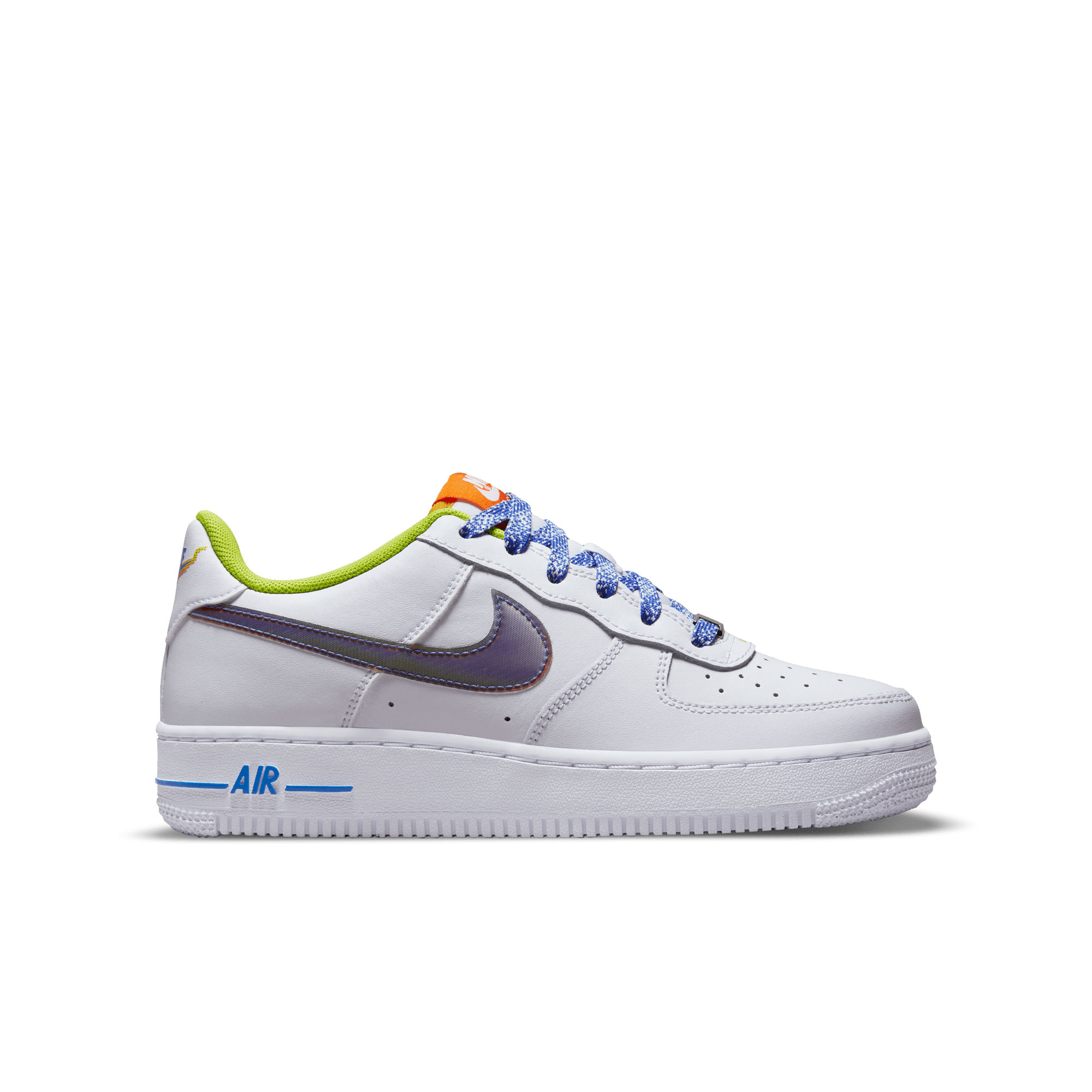 Nike Kids' Grade School Air Force 1 LV8 Shoes, Boys', White/Multi