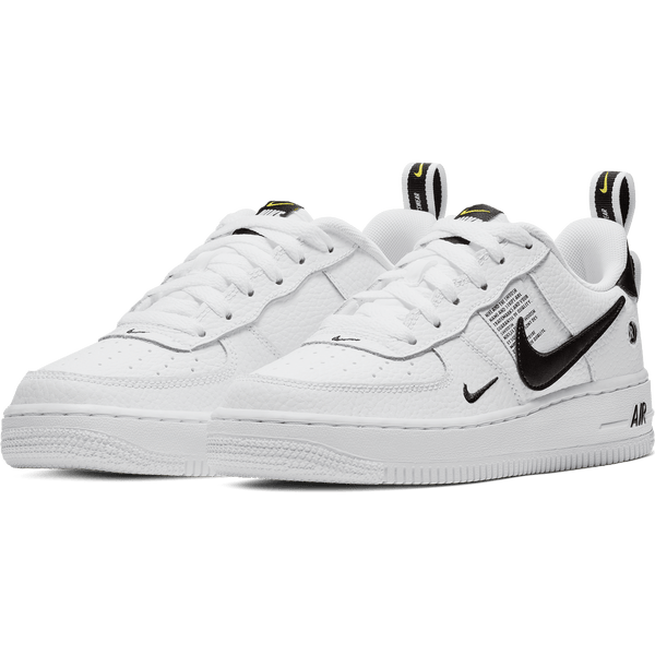 Air Force 1 07 LV8 Utility Grade School Lifestyle Shoes (Black)