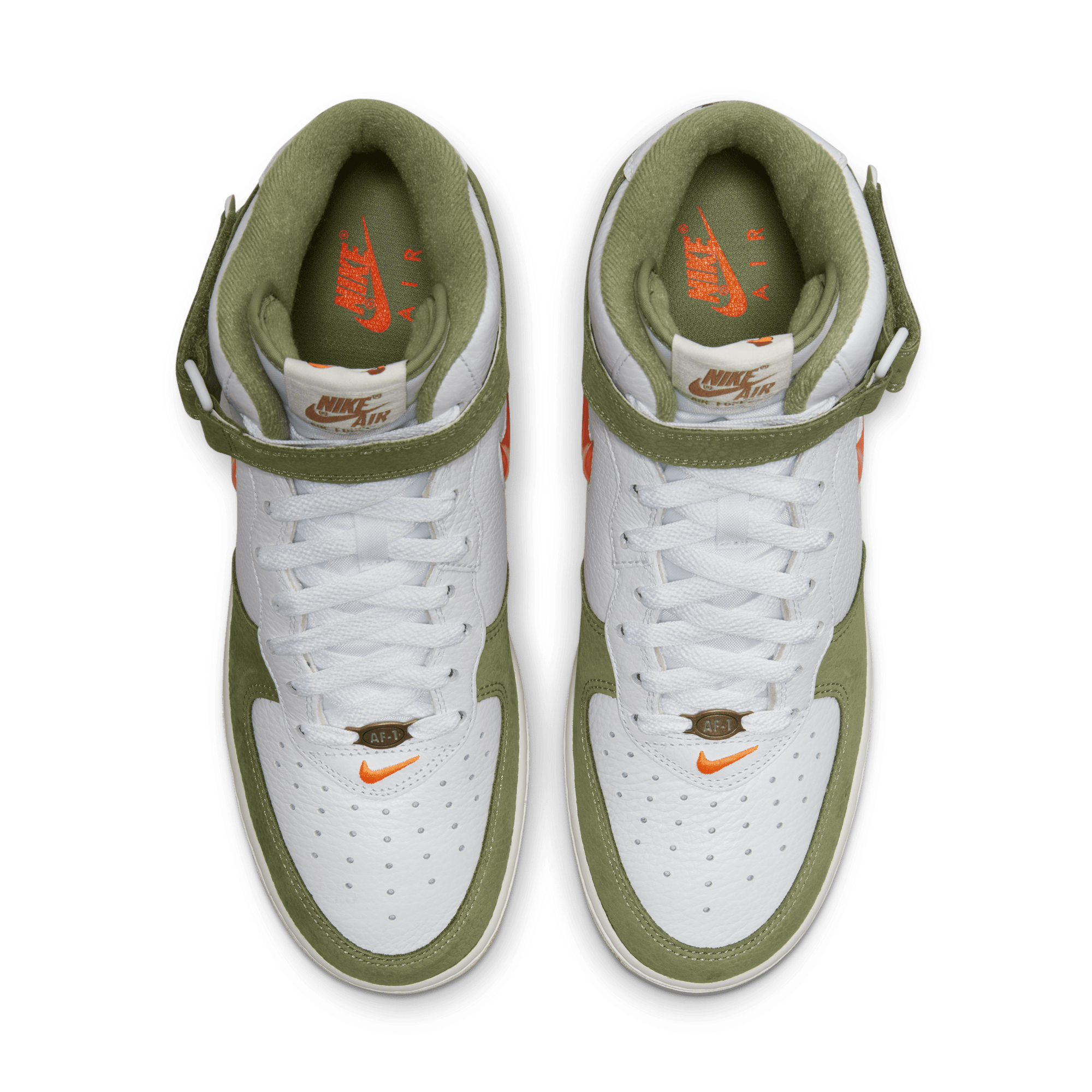 Nike air force 1 top mid olive green mens
