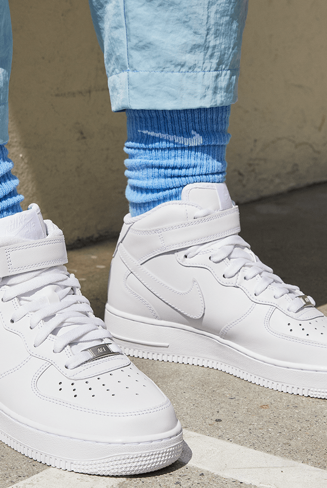 NIKE FOOTWEAR Nike Air Force 1 Mid "Triple White" - Women's