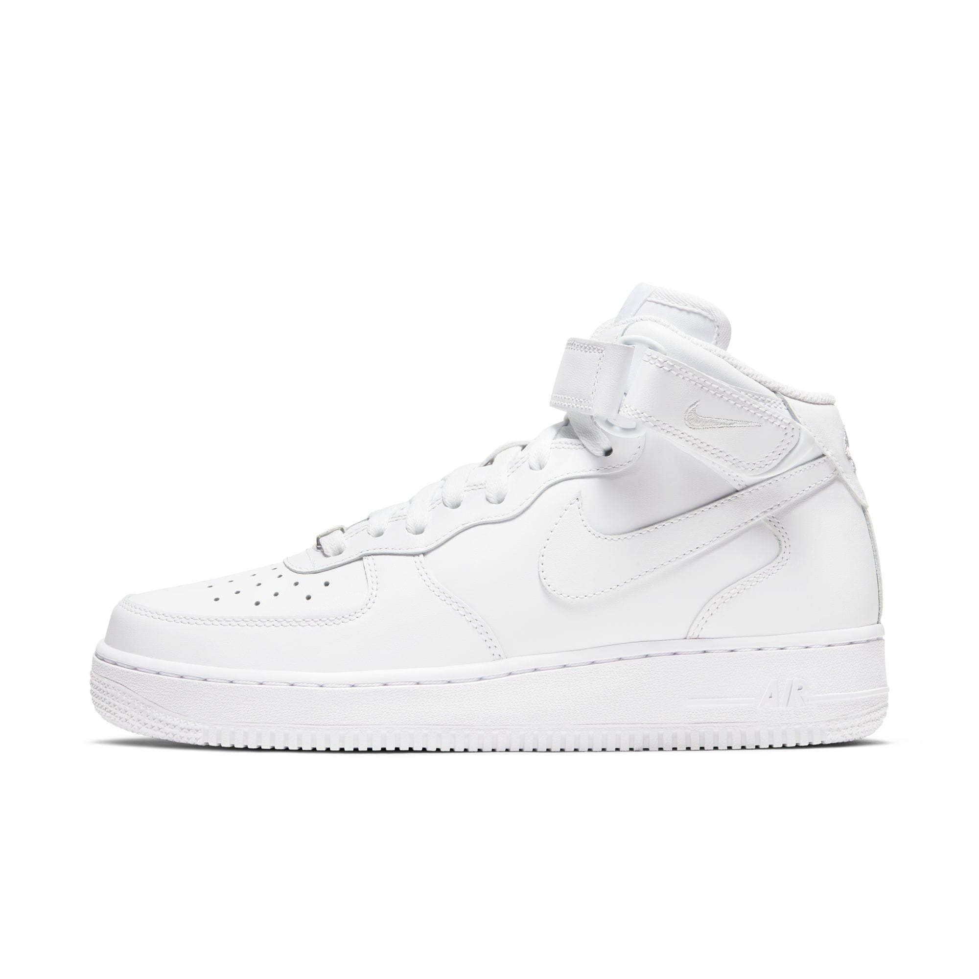 Nike Force 1 Mid "Triple White" - Women's - GBNY