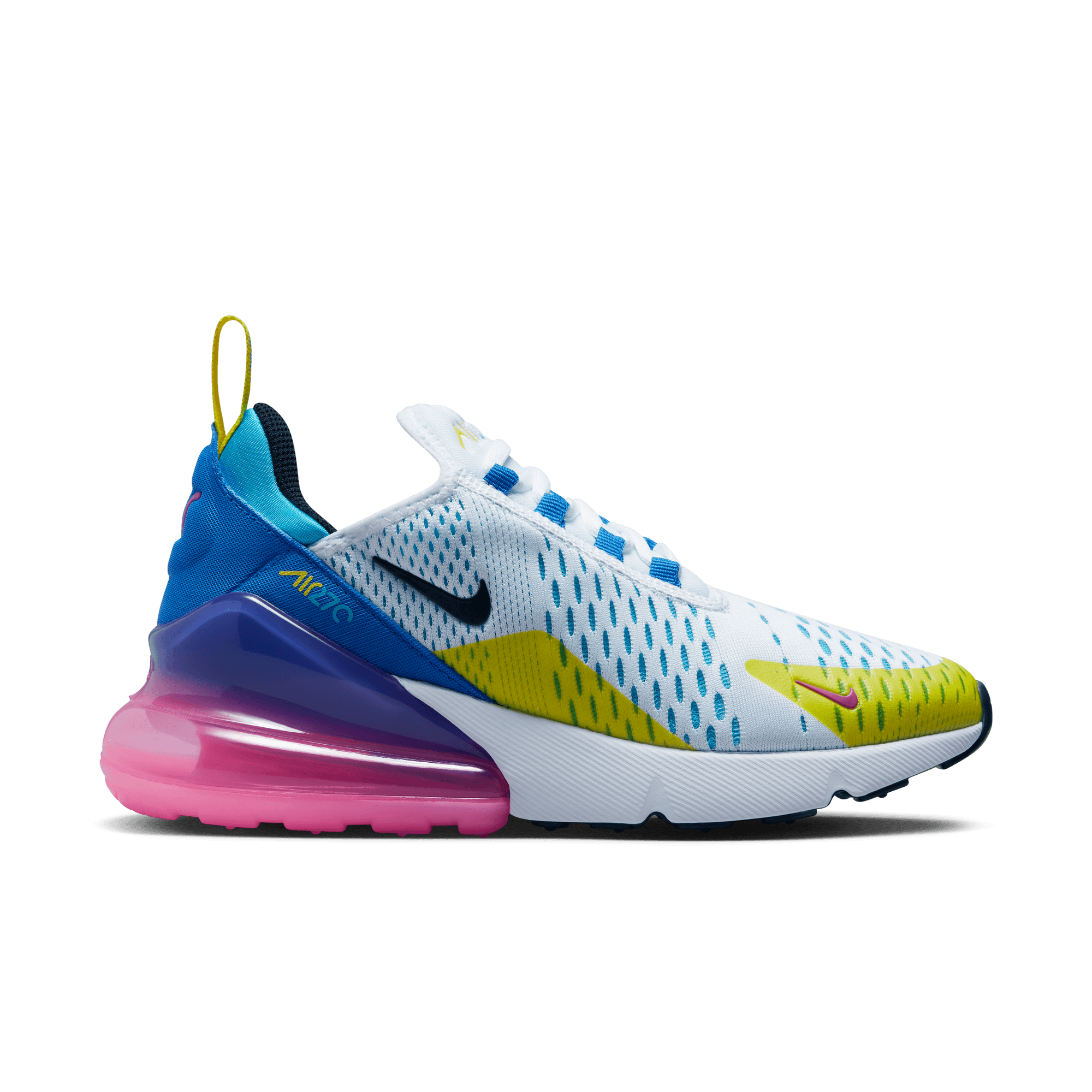 Air max 270 2025 purple and yellow