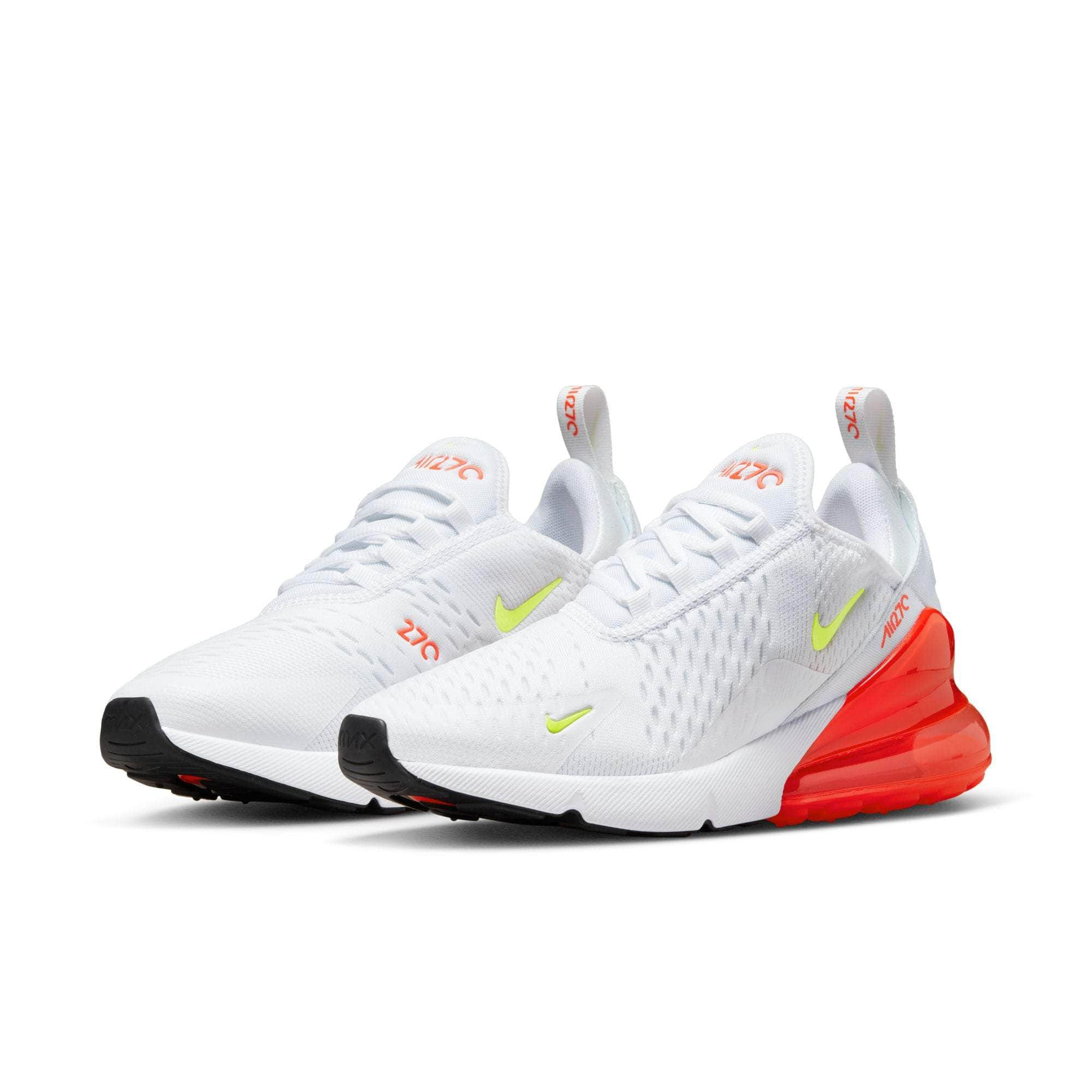 Orange and white air max 270 best sale