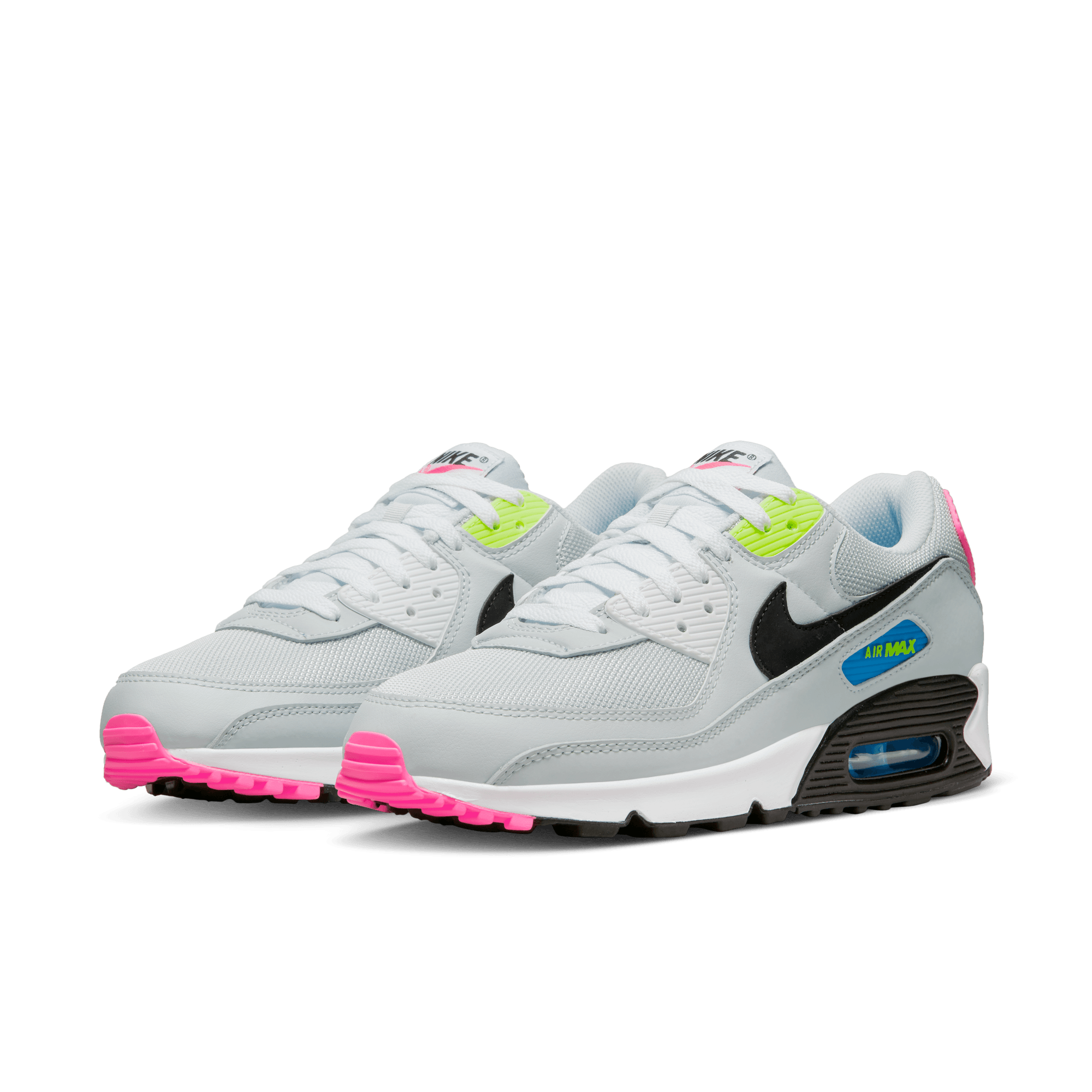 Perla Guiño maratón Nike Air Max 90 Grey Neon - Men's - GBNY