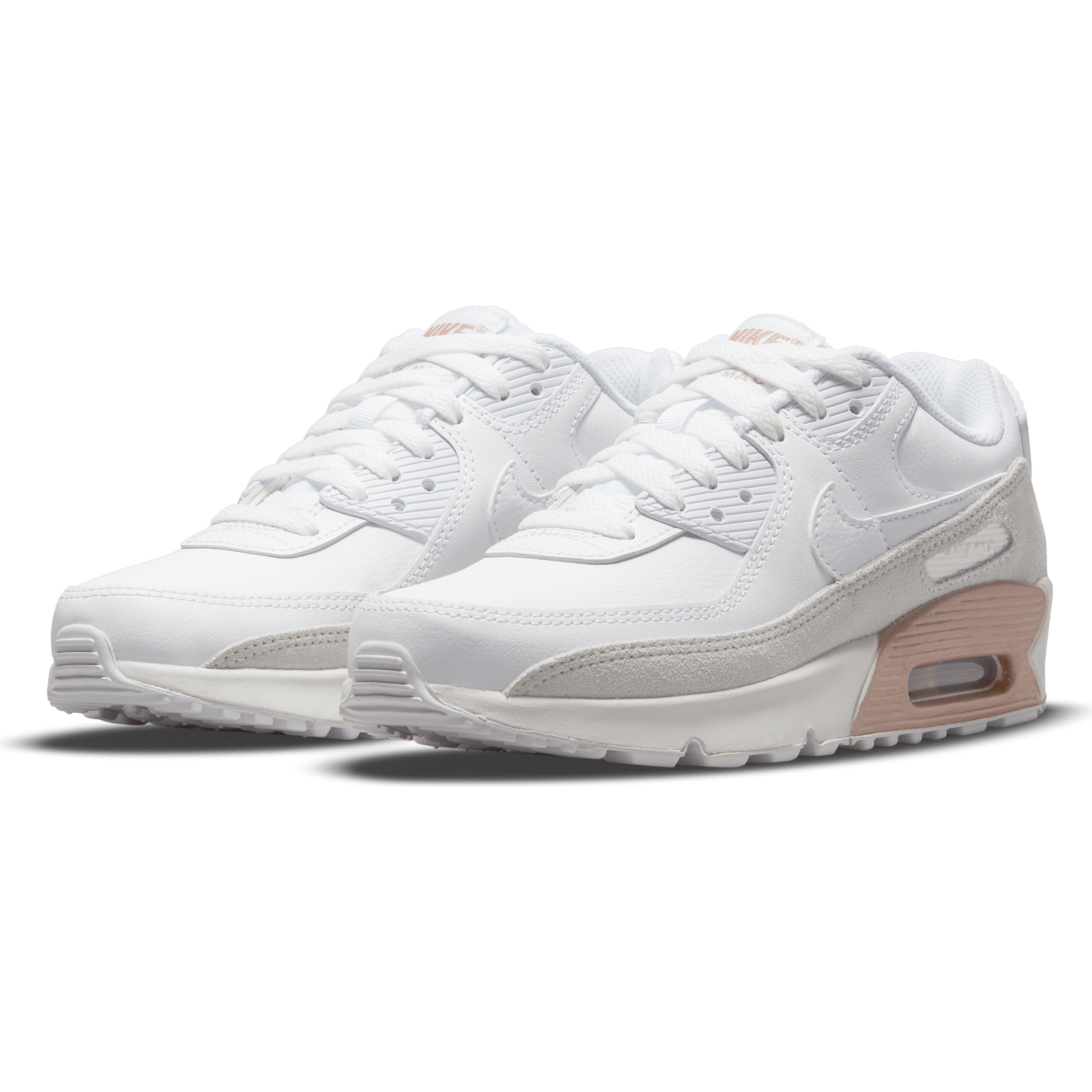 Nike air max 90 white grade school Clearance