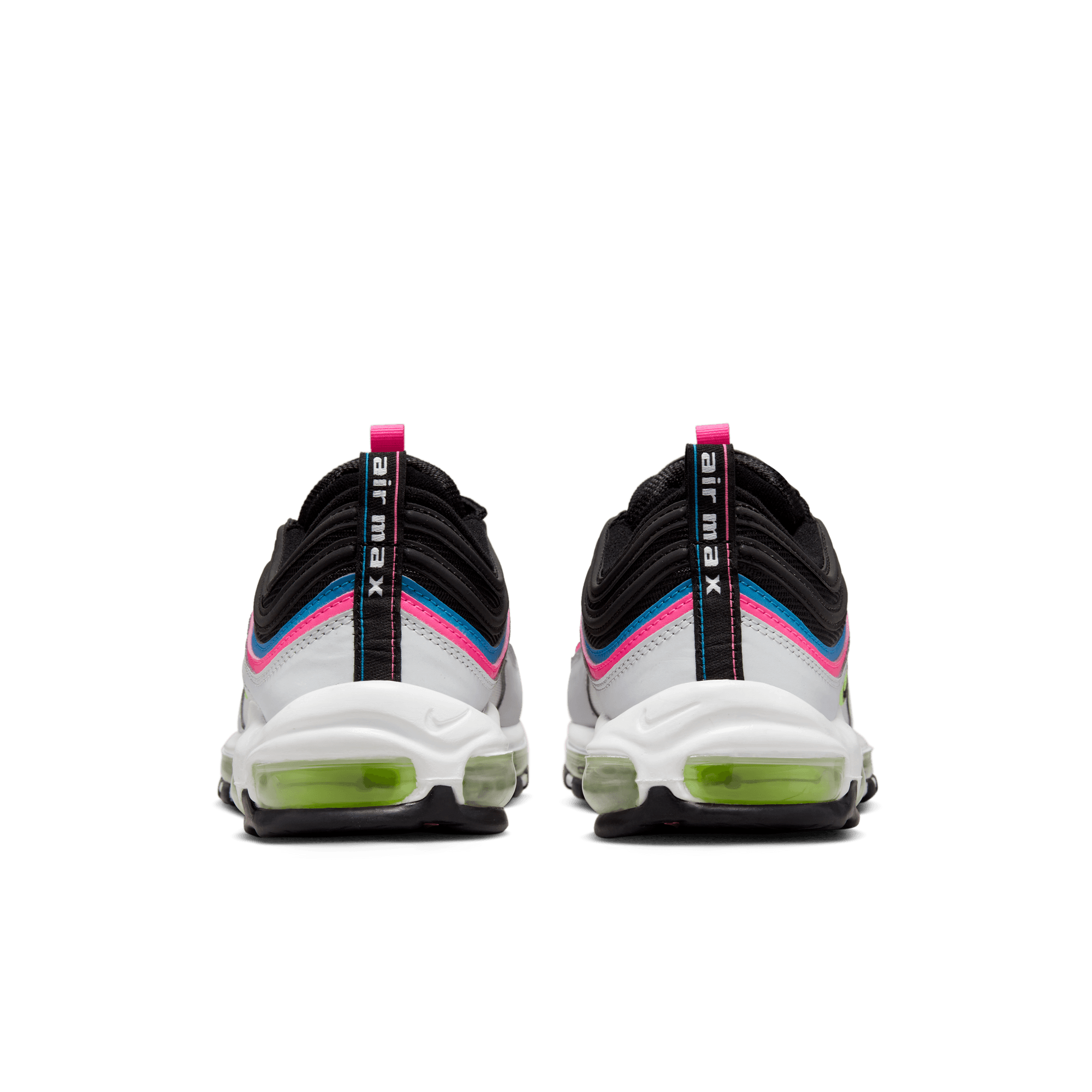 Air max 97 black 2025 blue pink