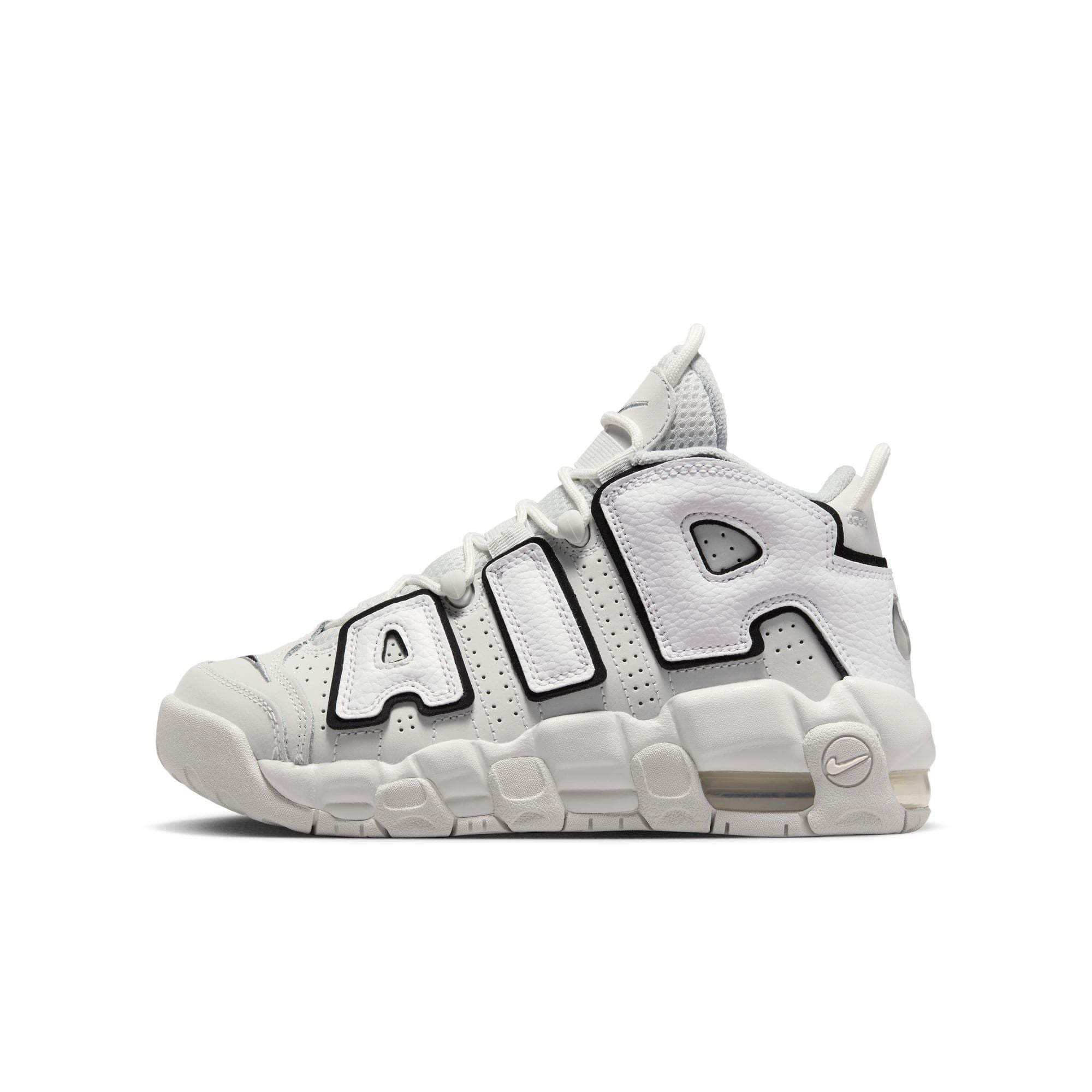 Nike uptempo outlet black white grey