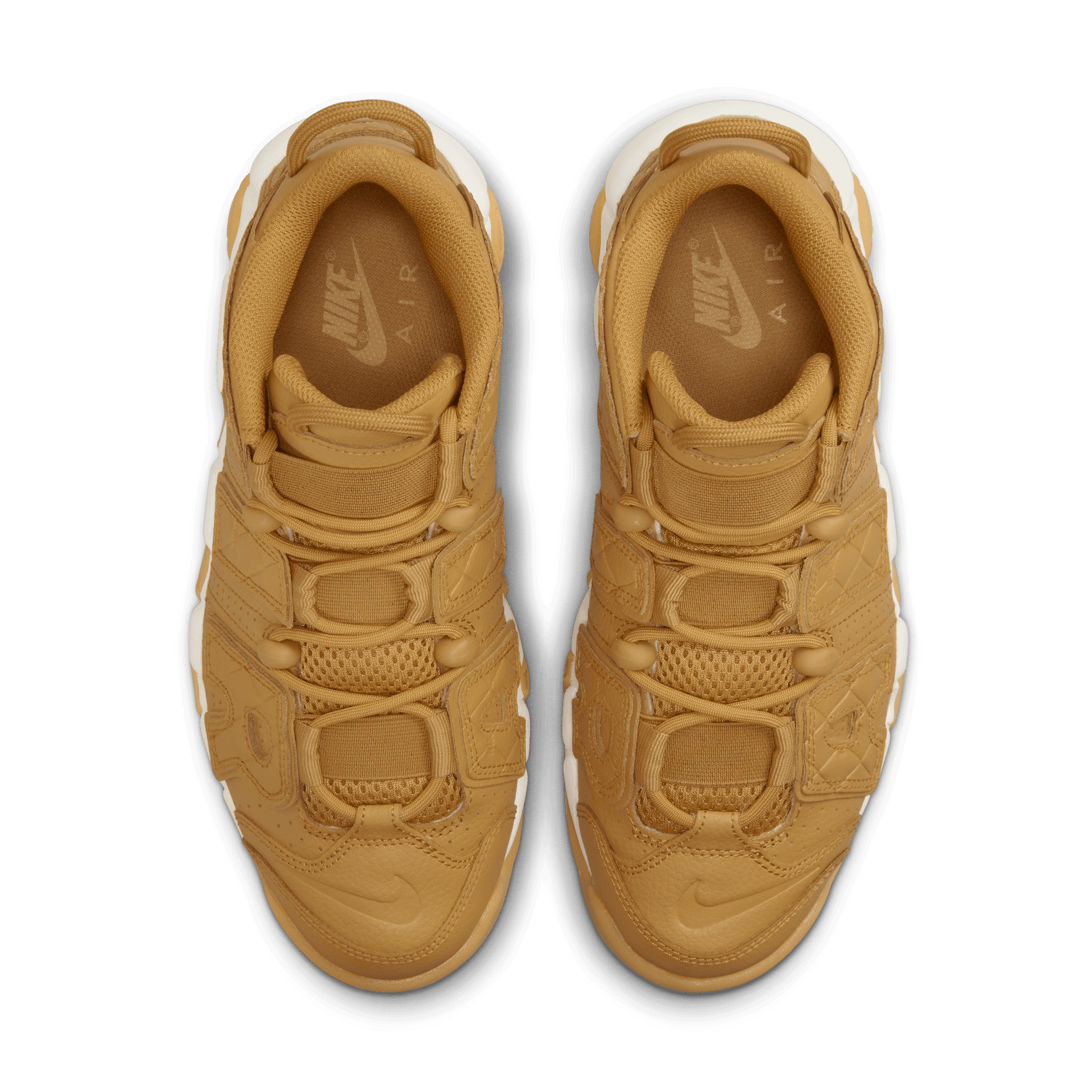 Nike air more uptempo top womens brown