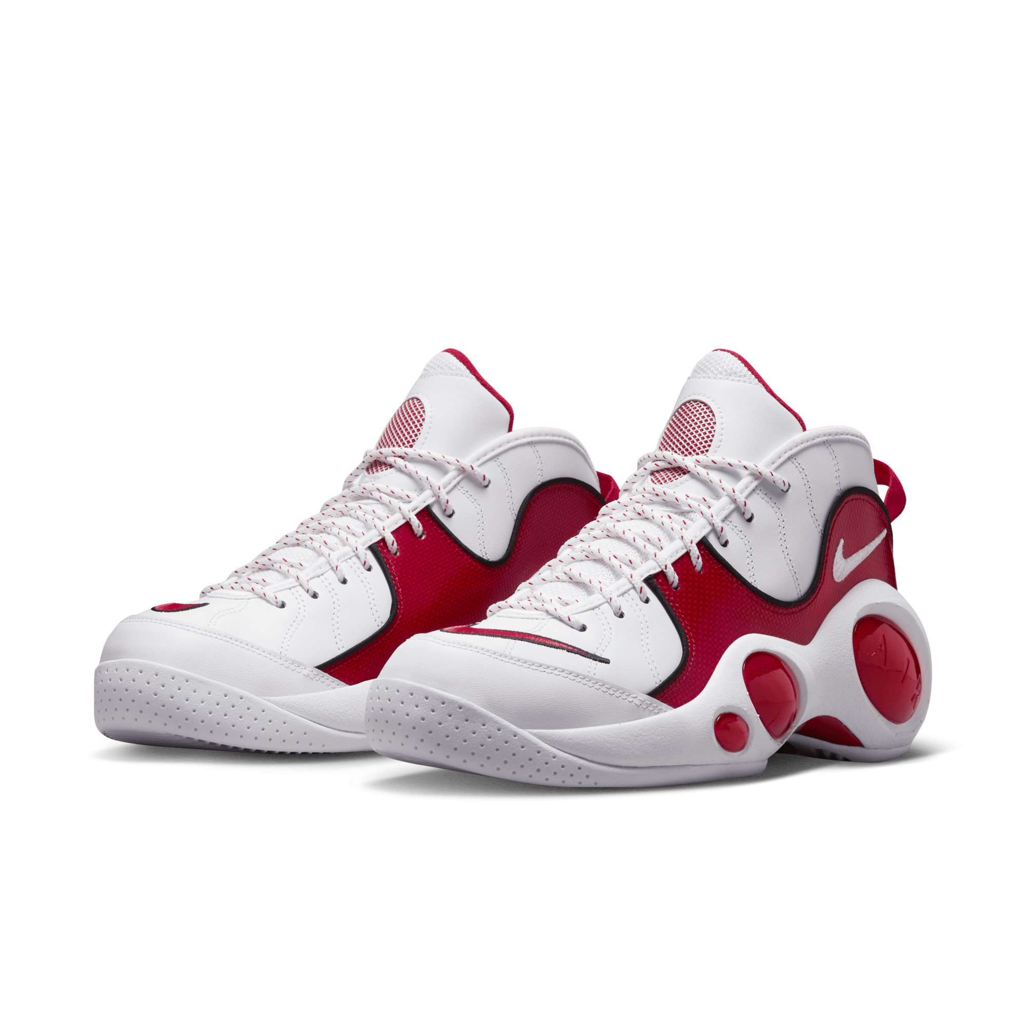 Red and White Off Court Sneakers - GBNY