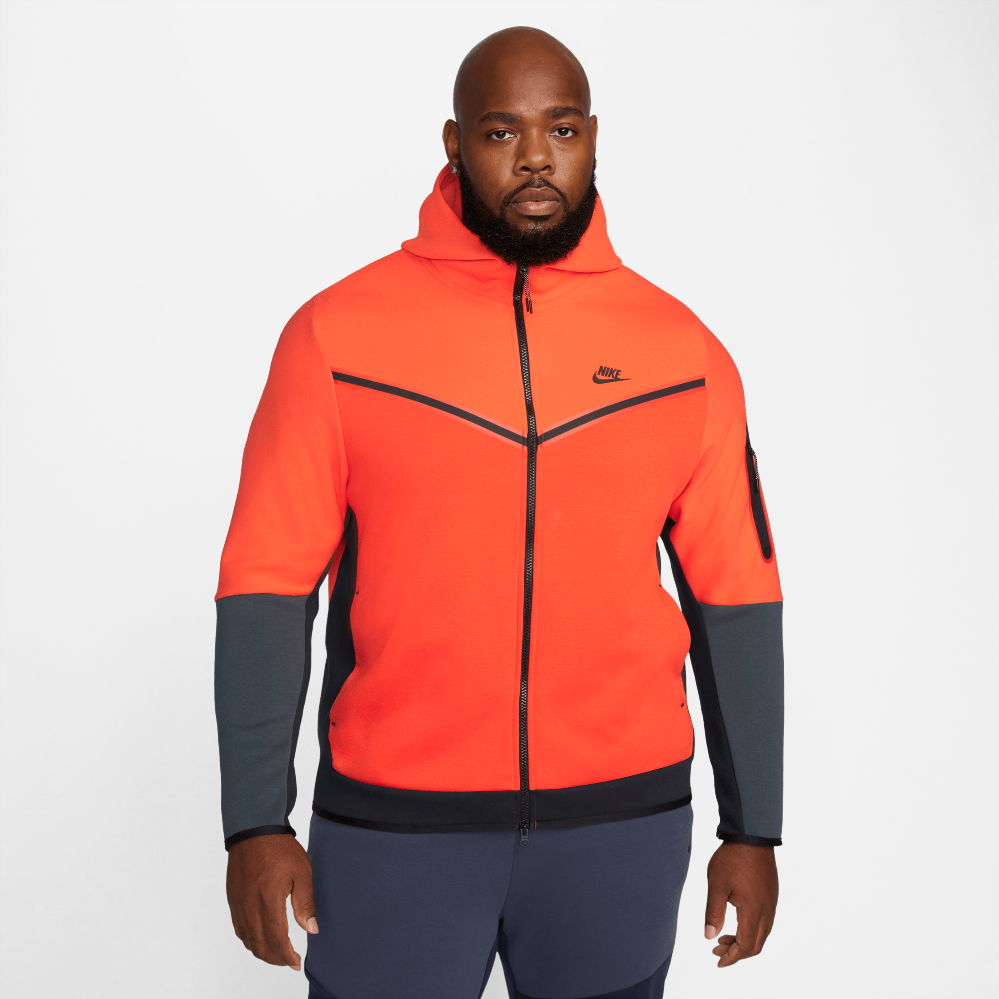 Nike tech sales fleece hoodie orange