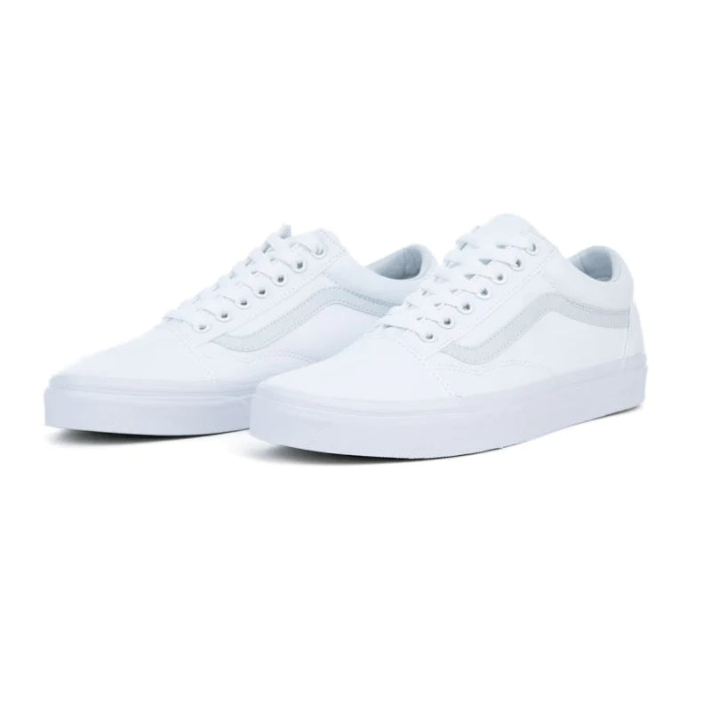 Vans canvas old skool top white