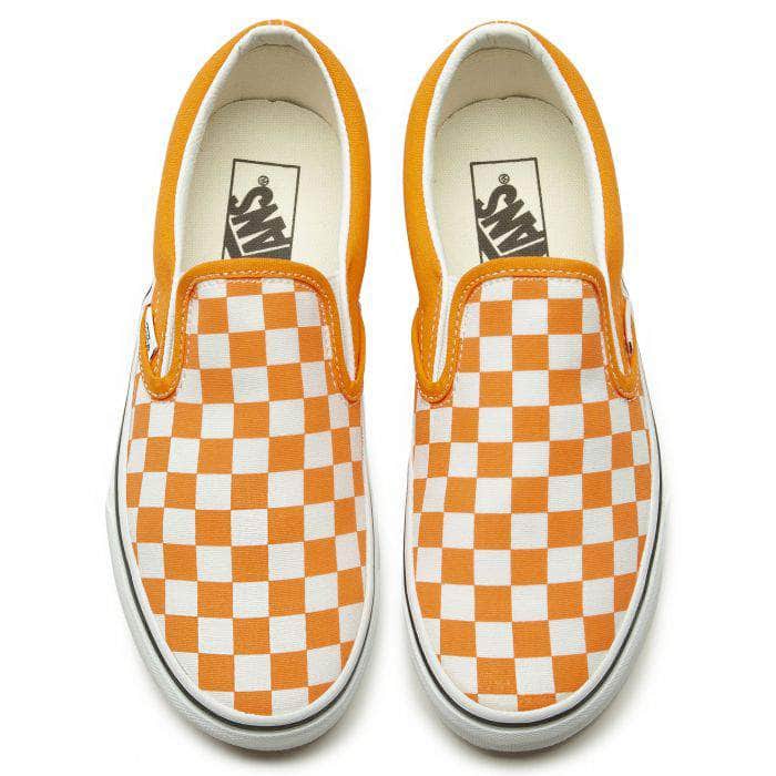 Vans, Shoes, Yellow Checkered Slip On Vans