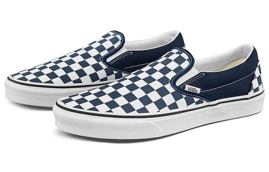 Blue checkered vans sales mens