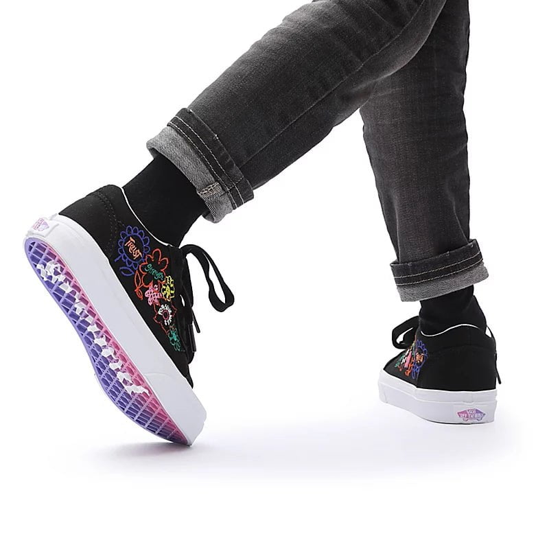 Vans shoes for sales girls black and purple