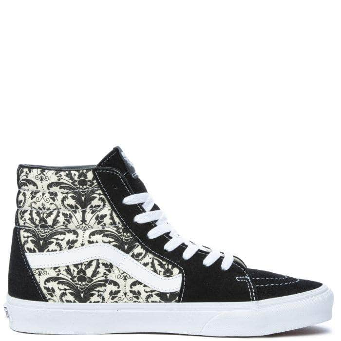 Vans sk8 hi black clearance bone